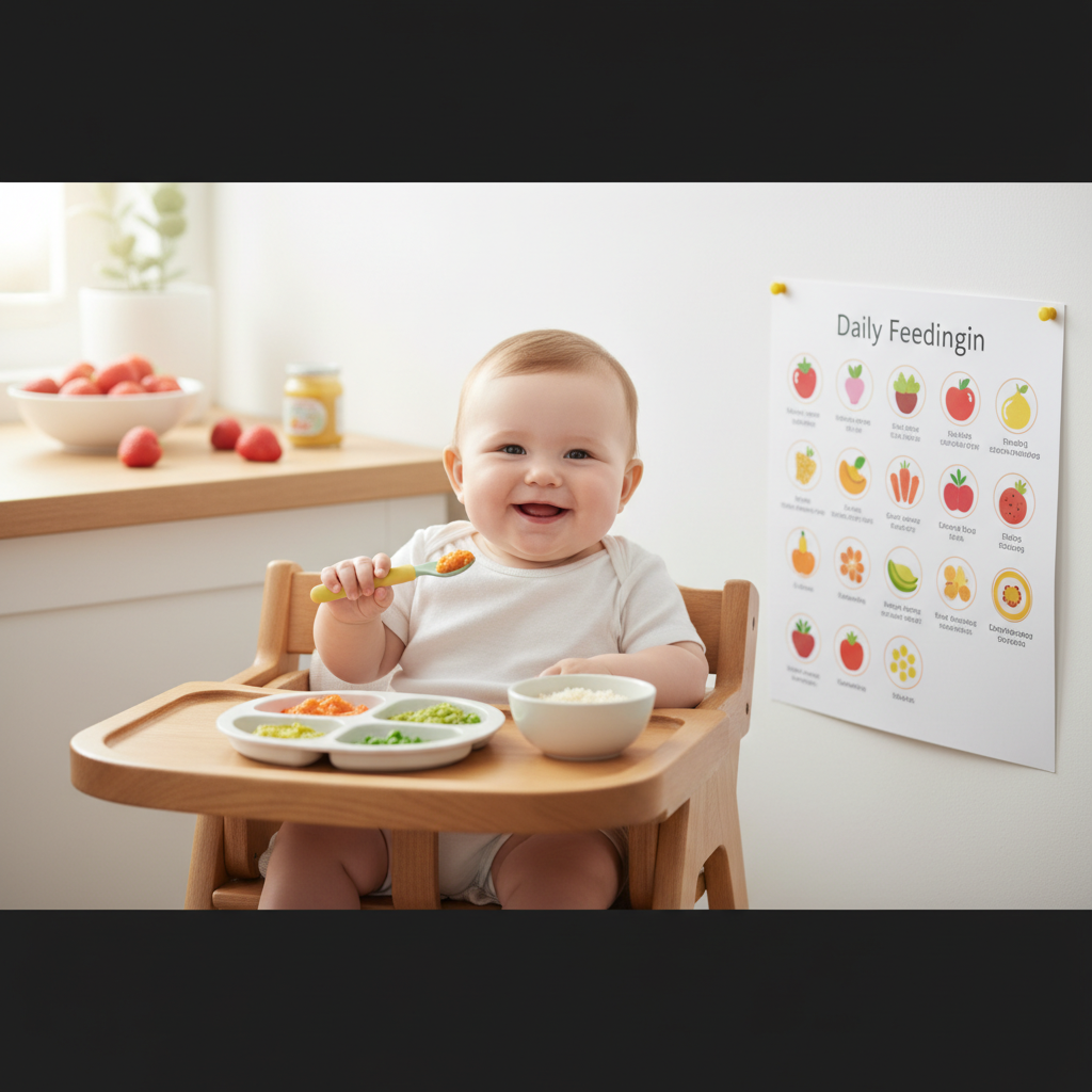 八个月宝宝辅食怎么加？这份八个月宝宝辅食食谱一天安排表收好