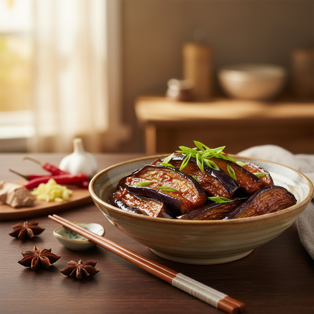 红烧茄子的做法步骤怎么做 - 美食菜谱封面图
