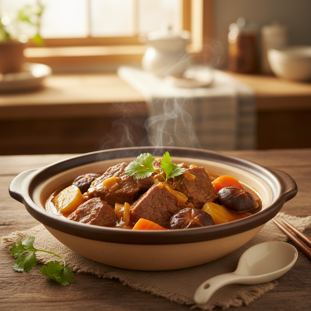 家常炖牛肉软烂入味的终极攻略:放什么、怎么炖全解析 - 美食菜谱封面图