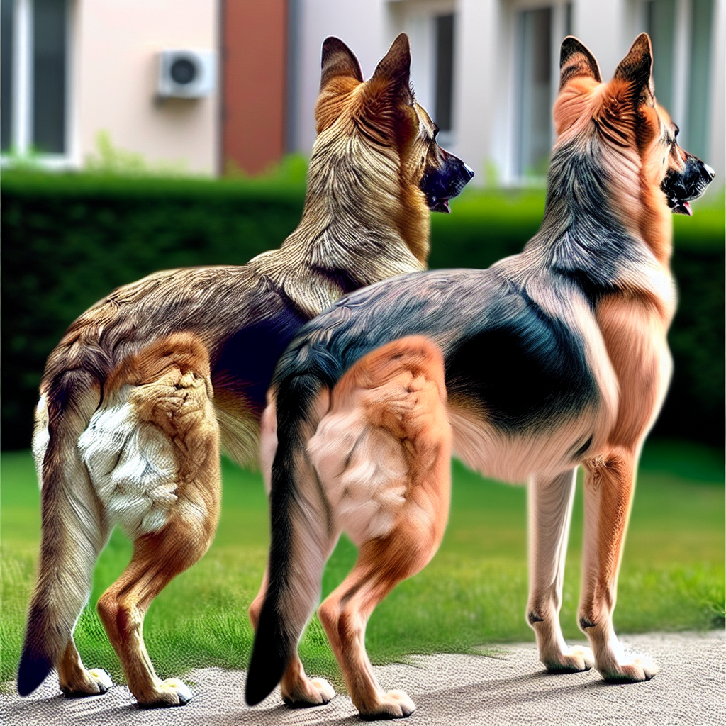 西德展示系与东德DDR德国牧羊犬体态差异